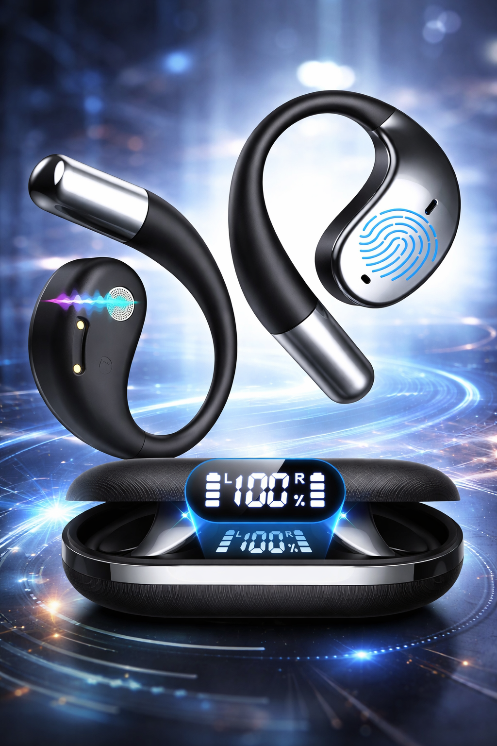 TECHESSA™ AI Smart Earbuds - 144+ Languages Instant Translation (No Subscription Fees)