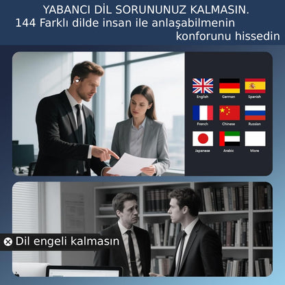 TECHESSA™ AI Smart Earbuds - 144+ Languages Instant Translation (No Subscription Fees)